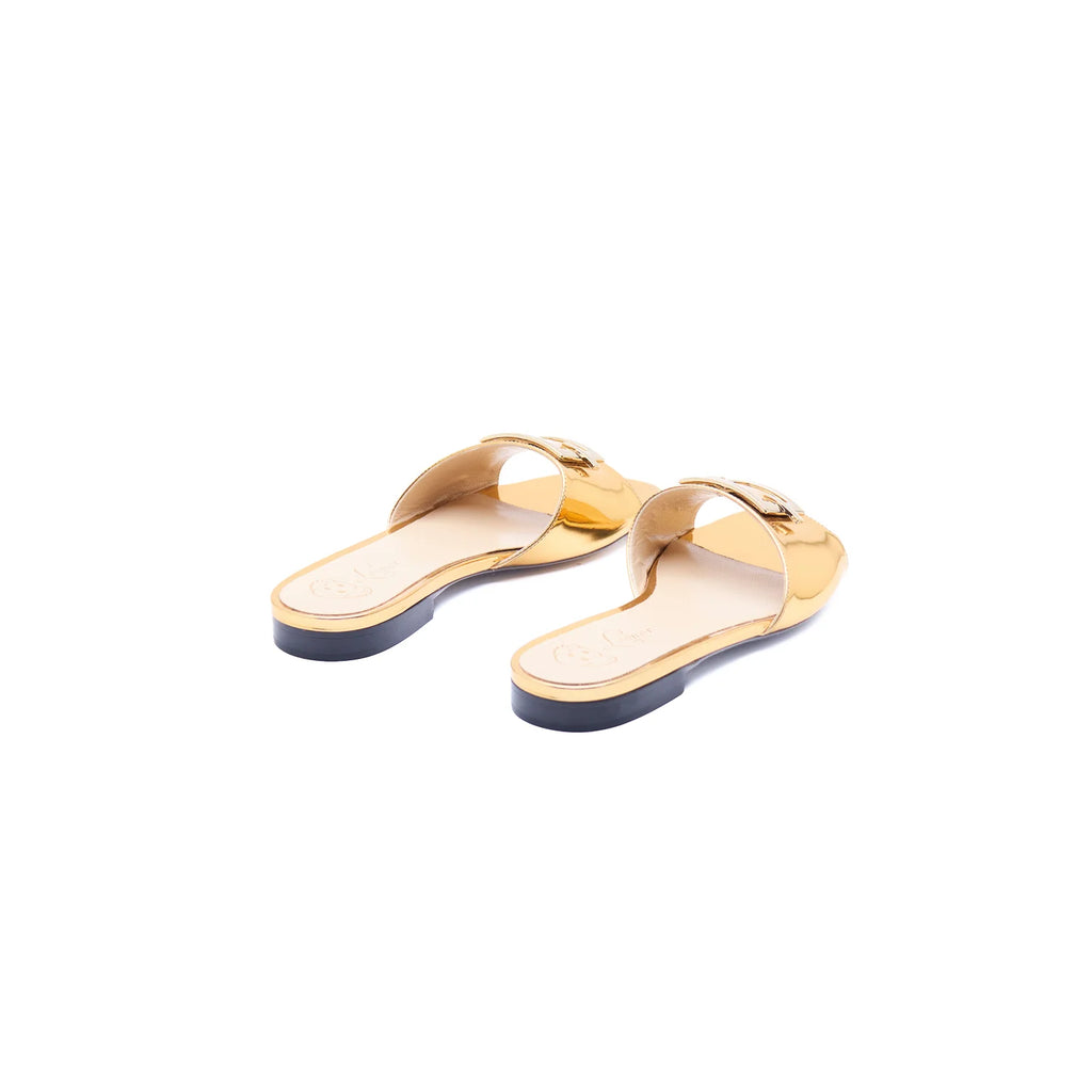 Ciabattina specchio oro