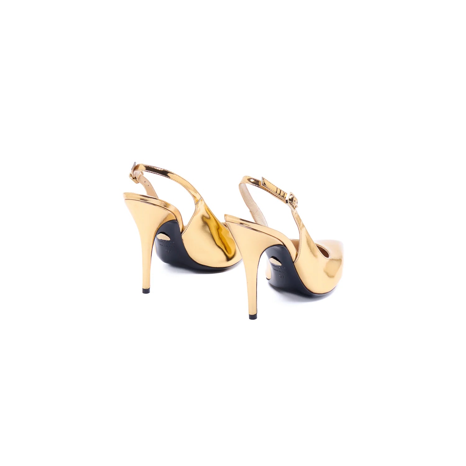 Slingback specchio oro
